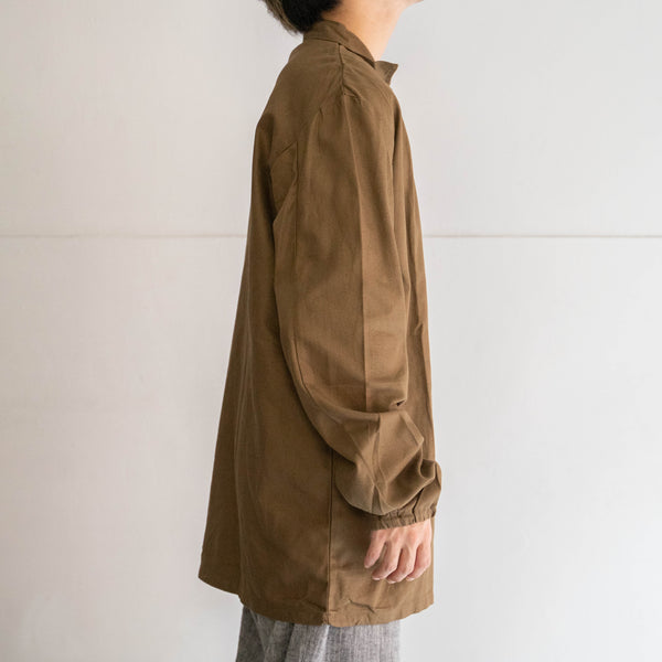 1980-2000s Czech military brown pull over shirt 'dead stock'