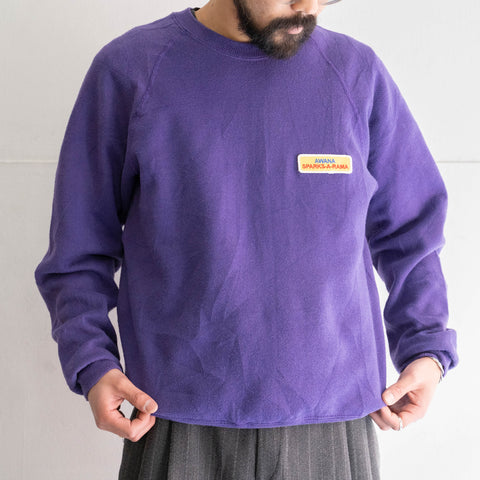 1990s Purple color sweat shirt -patch custom-