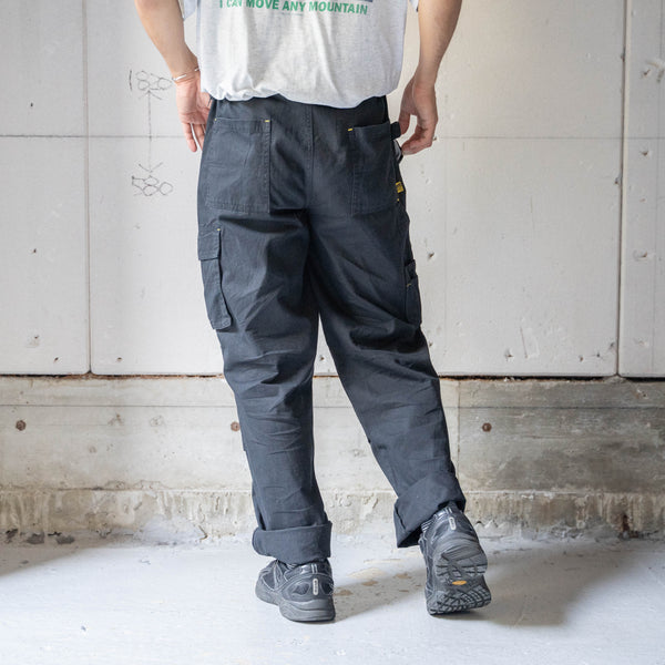 around 1990s black color cargo work pants -good gimmick-