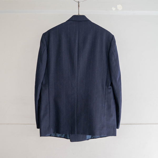 1970s Japan vintage navy stripe double breasted set up