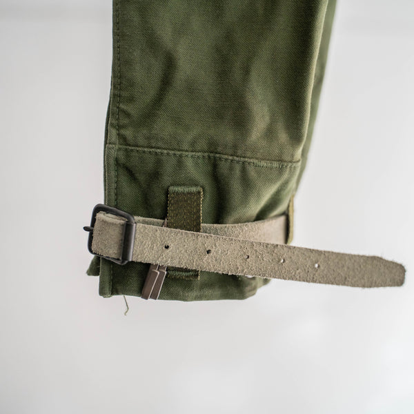 1970s Swedish military M59 field pants -with leather belt hem-