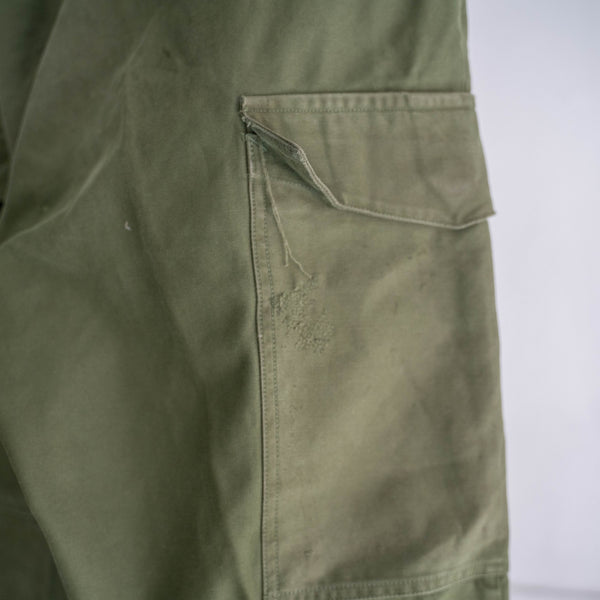 1970s Swedish military M59 field pants -with leather belt hem-