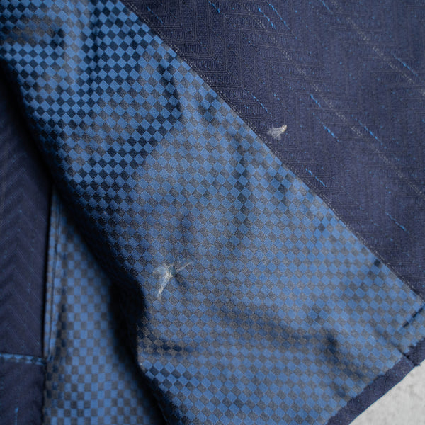 1970s Japan vintage navy stripe double breasted set up
