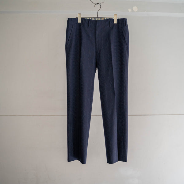 1970s Japan vintage navy stripe double breasted set up