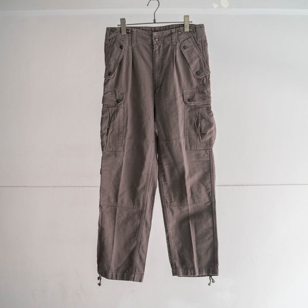 around 1970s German military cargo pants -with flap pocket- "dark gray"