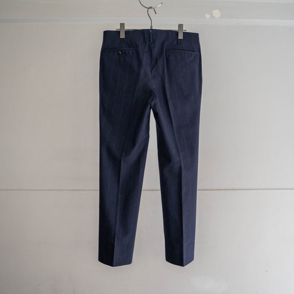 1970s Japan vintage navy stripe double breasted set up