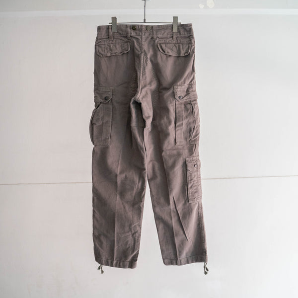 around 1970s German military cargo pants -with flap pocket- "dark gray"