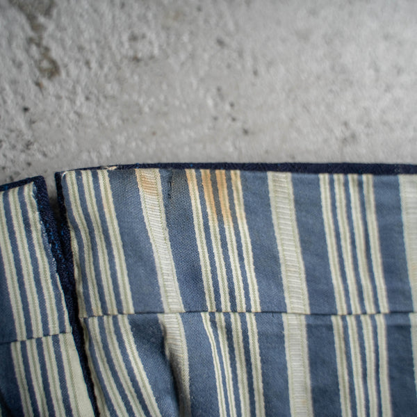 1970s Japan vintage navy stripe double breasted set up