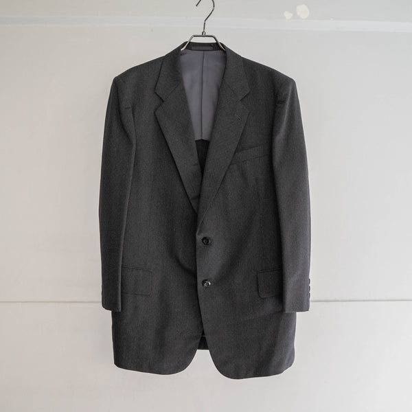 1990-00s Japan vintage dark gray woven set up