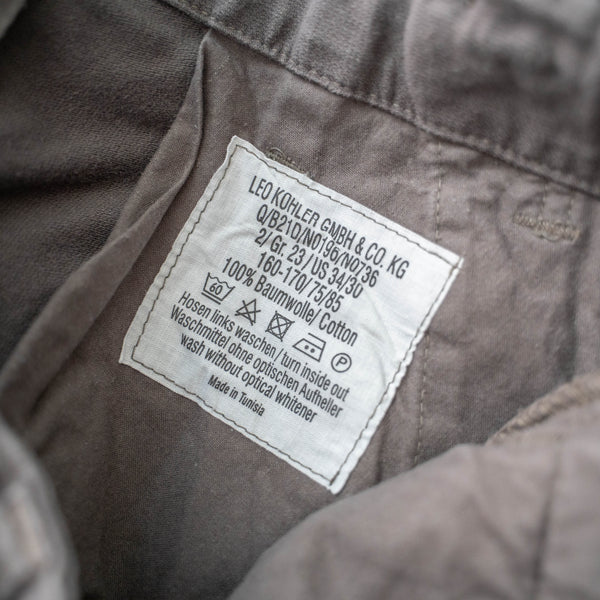 around 1970s German military cargo pants -with flap pocket- "dark gray"