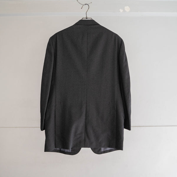 1990-00s Japan vintage dark gray woven set up