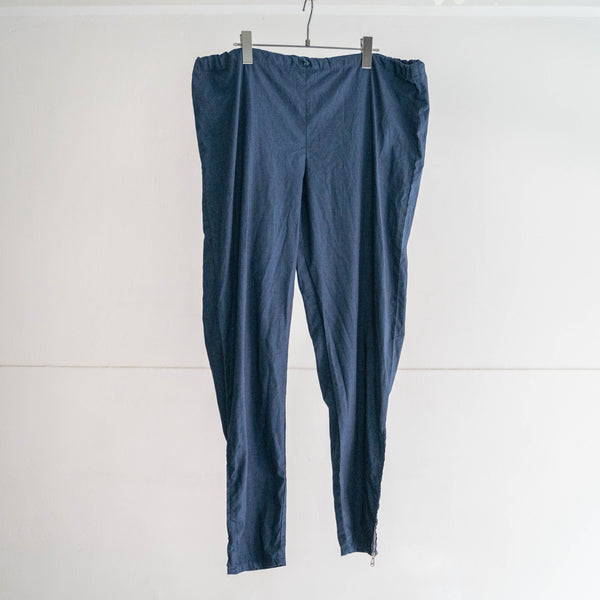 around 1990s swedish military side zip easy pants -over dyed-