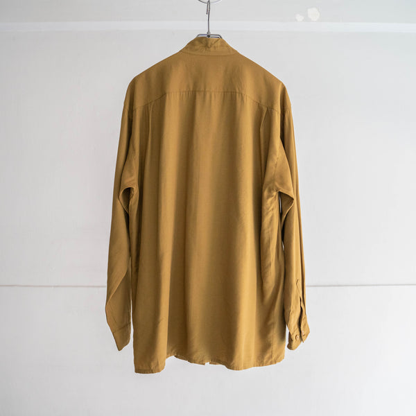 1990s mastered color stand collar design shirt