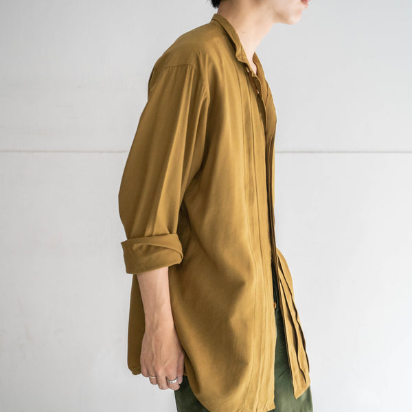 1990s mastered color stand collar design shirt