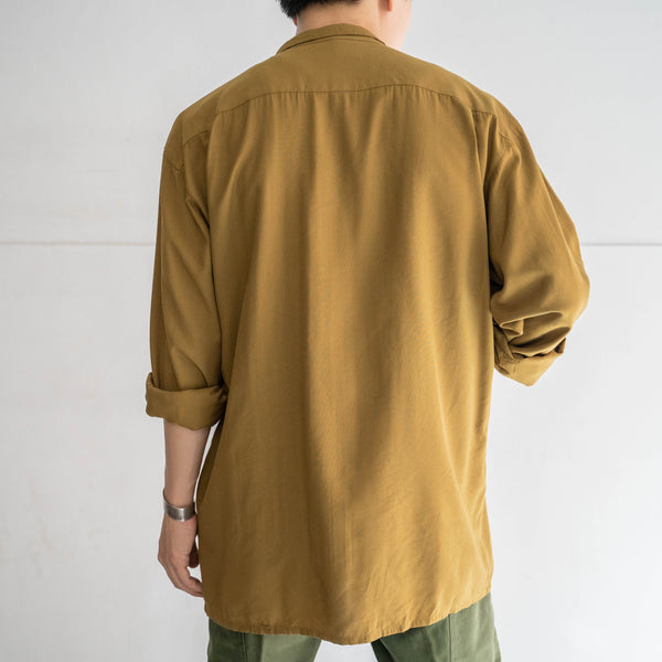 1990s mastered color stand collar design shirt