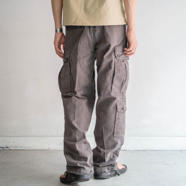 around 1970s German military cargo pants -with flap pocket- "dark gray"