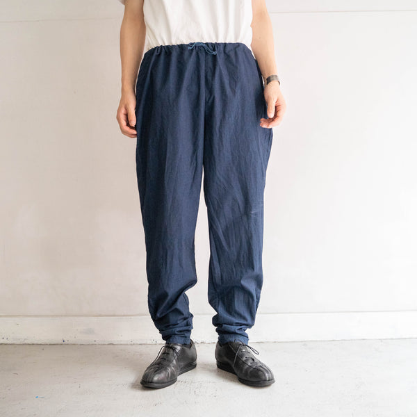 around 1990s swedish military side zip easy pants -over dyed-