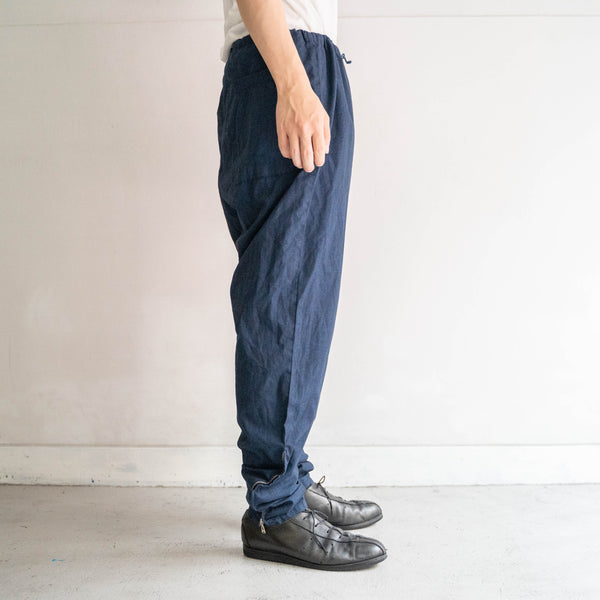 around 1990s swedish military side zip easy pants -over dyed-