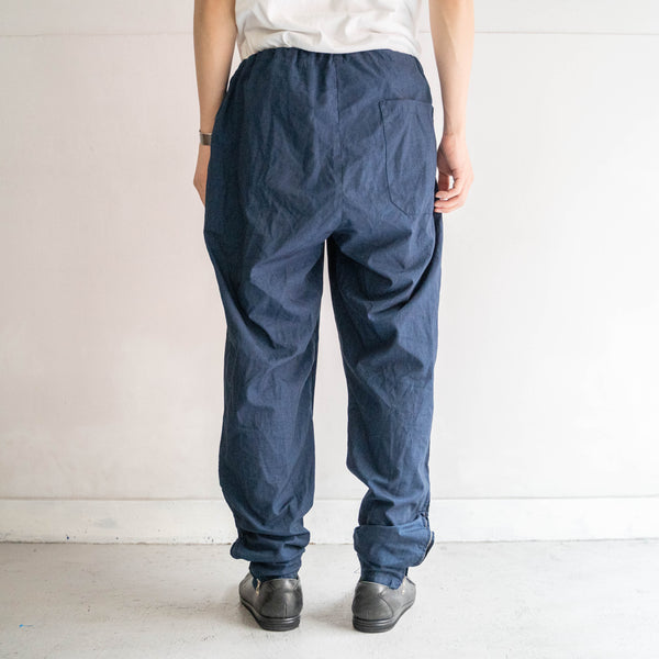 around 1990s swedish military side zip easy pants -over dyed-