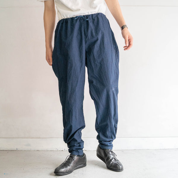 around 1990s swedish military side zip easy pants -over dyed-