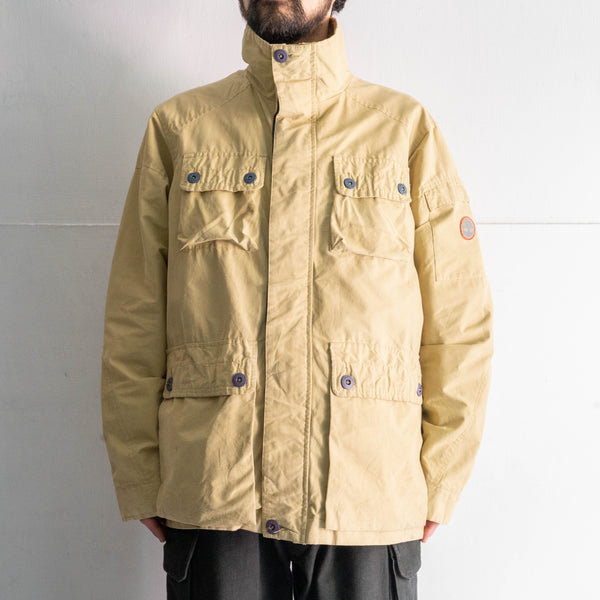 2000s 'Timberland' beige color cotton × poly 4pockets jacket