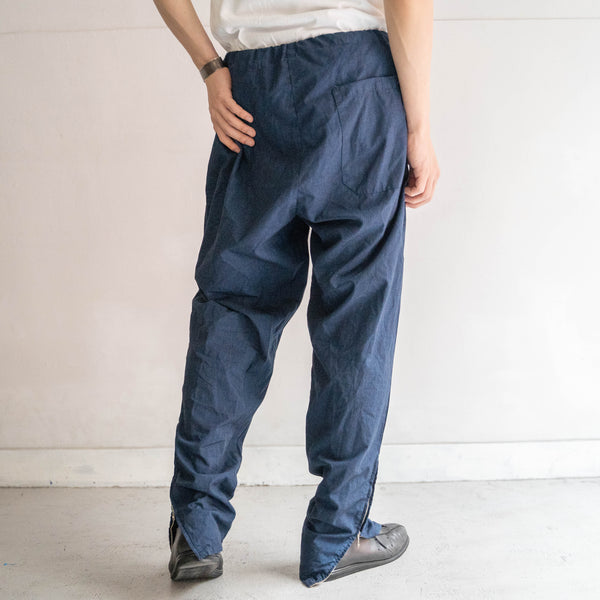 around 1990s swedish military side zip easy pants -over dyed-