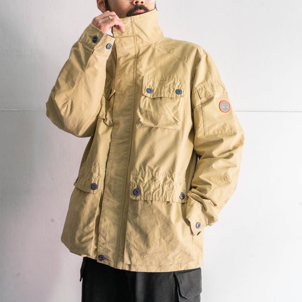 2000s 'Timberland' beige color cotton × poly 4pockets jacket