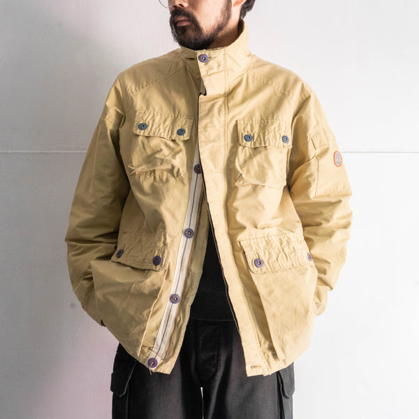 2000s 'Timberland' beige color cotton × poly 4pockets jacket