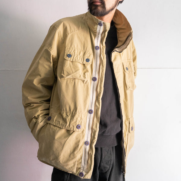 2000s 'Timberland' beige color cotton × poly 4pockets jacket