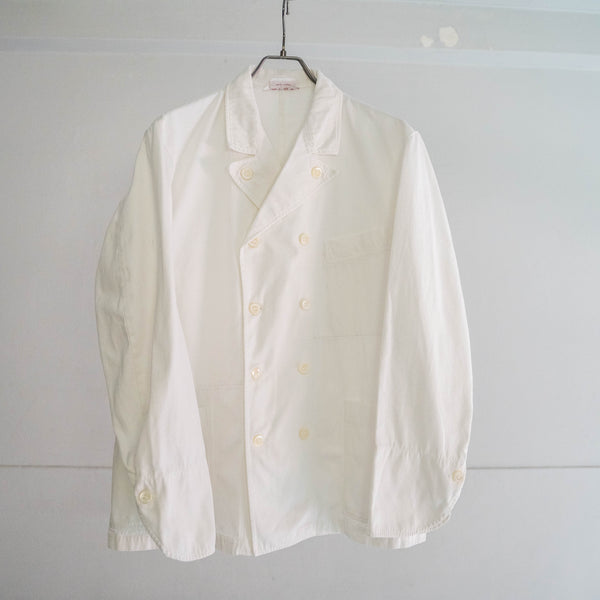 around1980s France double breasted white chef jacket