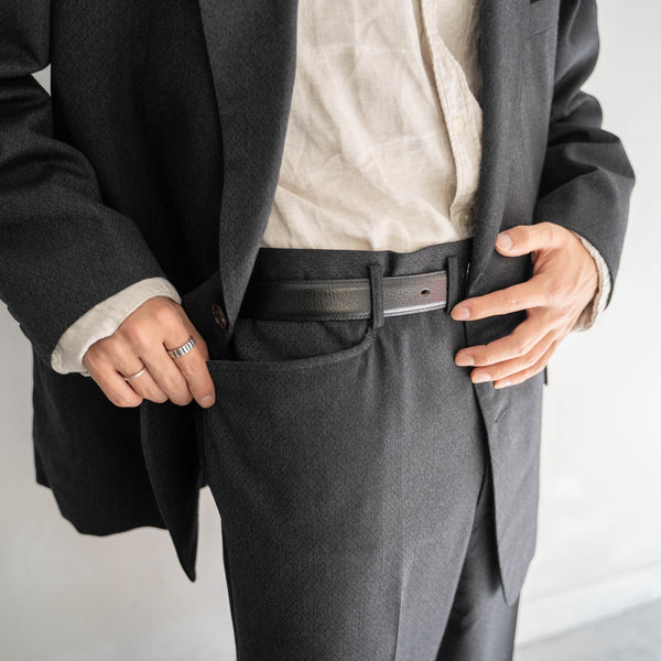 1990-00s Japan vintage dark gray woven set up