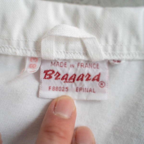 around1980s France double breasted white chef jacket