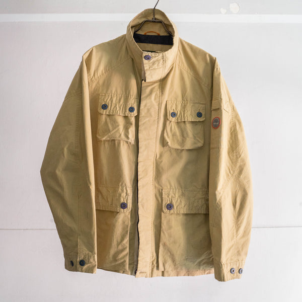 2000s 'Timberland' beige color cotton × poly 4pockets jacket