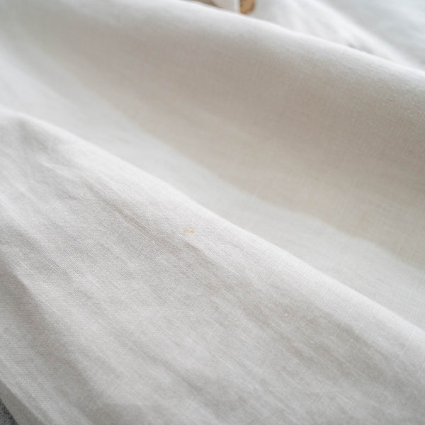 2000s Japan ecru 5 buttons linen tailored jacket