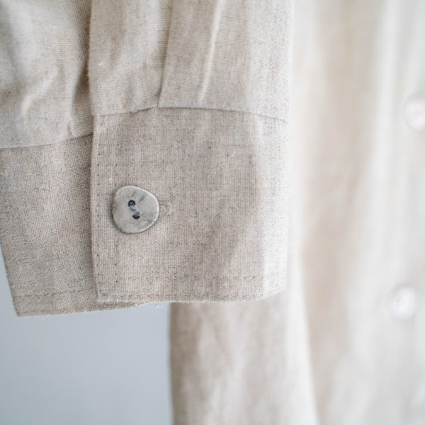 1980s USA linen × rayon two pocket light tailored jacket