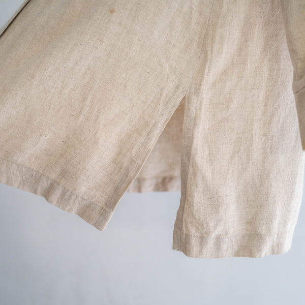 1980s USA linen × rayon two pocket light tailored jacket