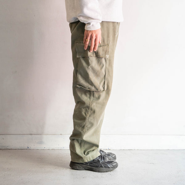 around 1980s Europe khaki color cargo pants -good dirty-