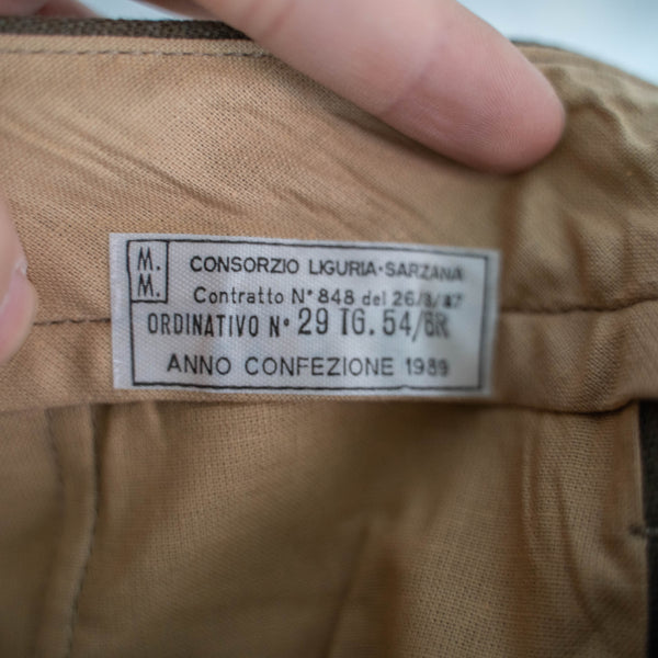 1980s italian military wool dress pants 'dead stock'