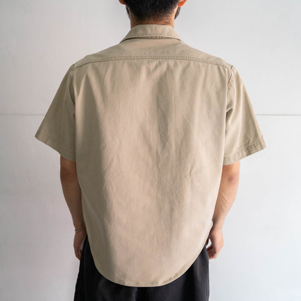 1960-70s US army chino utility short sleeve shirt 'remake'