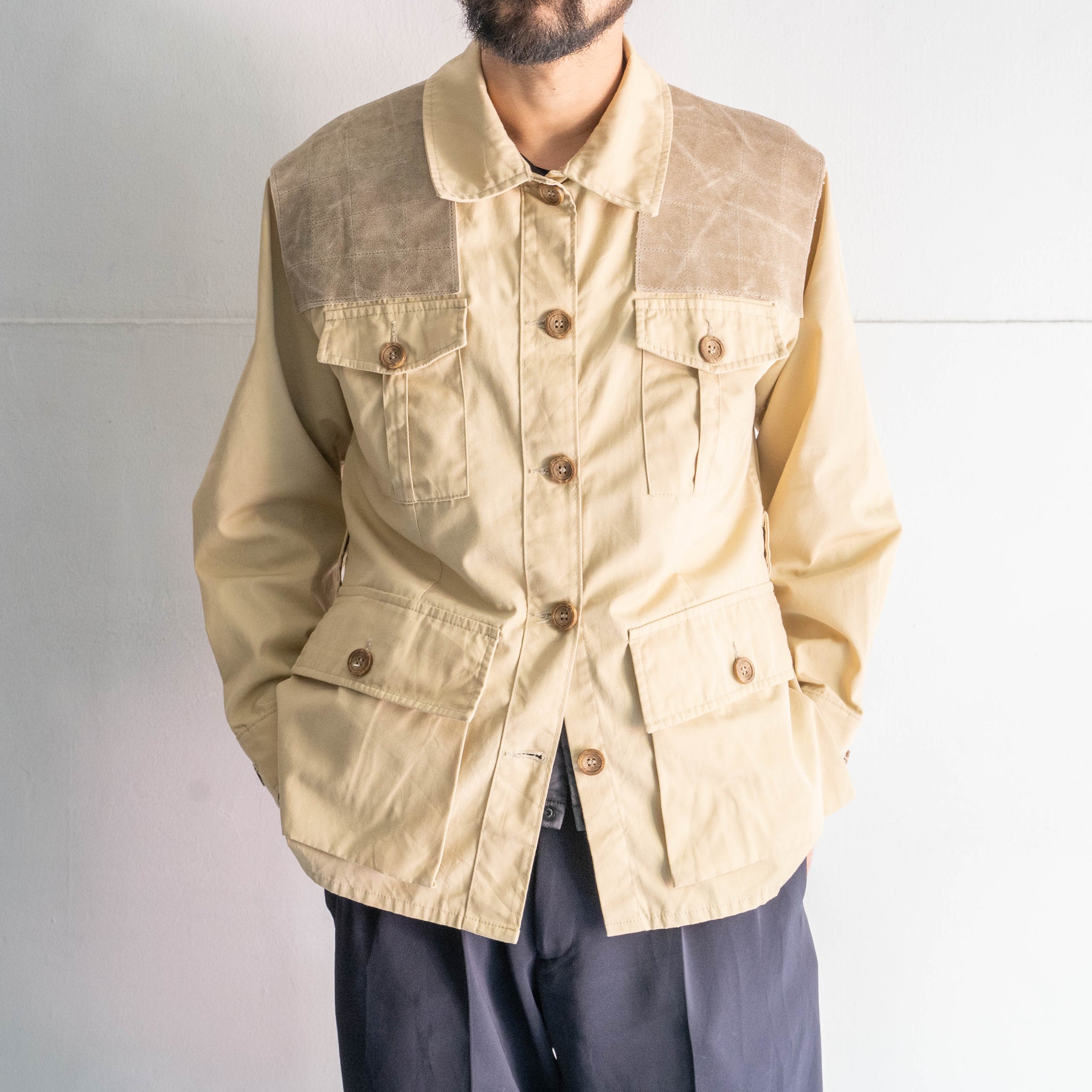 around 1980s 'Bob Allen' US beige color hunting jacket