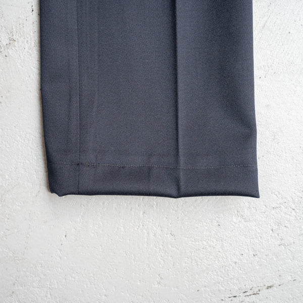 around 2000s Italian military dark navy one tuck summer wool dress pants 'dead stock'