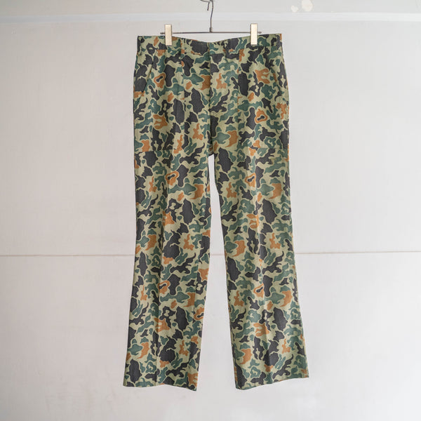 1970-80s Korean military multi-color camo pants -rare color-