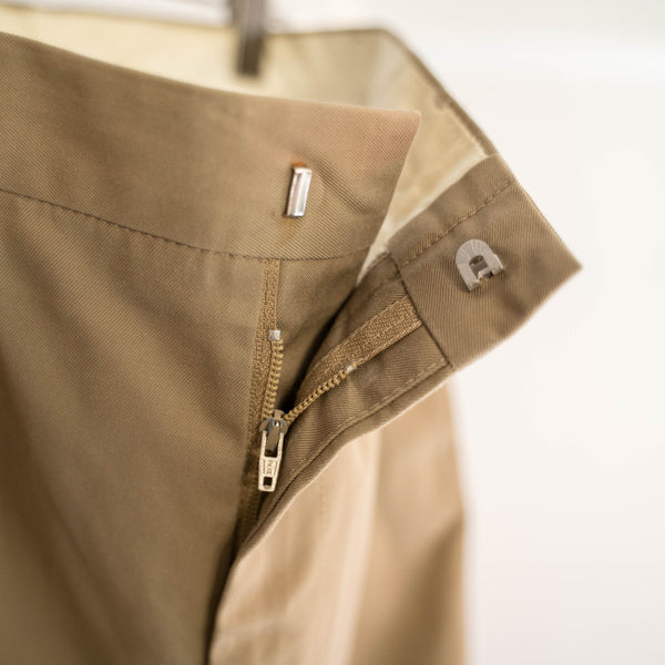 1990s Italian military beige chino slacks