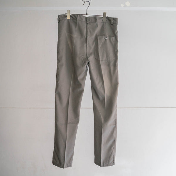 around 1980s Europe gray khaki light weight work pants "dead stock"
