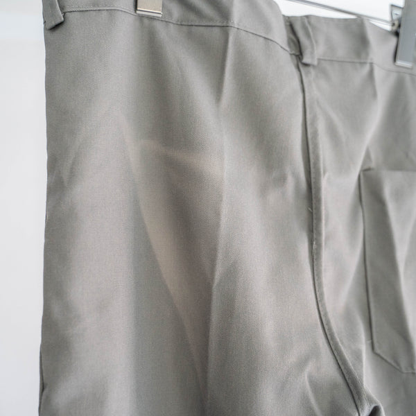 around 1980s Europe gray khaki light weight work pants "dead stock"