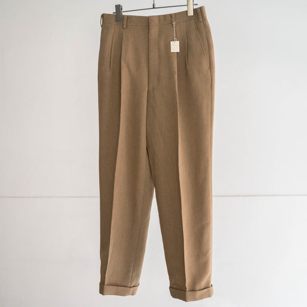 1980-90s Japan vintage camel brown herringbone -set up-