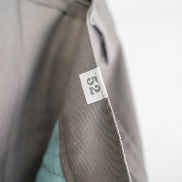 around 1980s Europe gray khaki light weight work pants "dead stock"