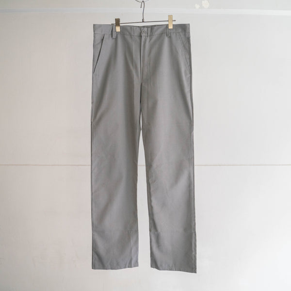 around 1980s Europe gray light weight work pants "dead stock"