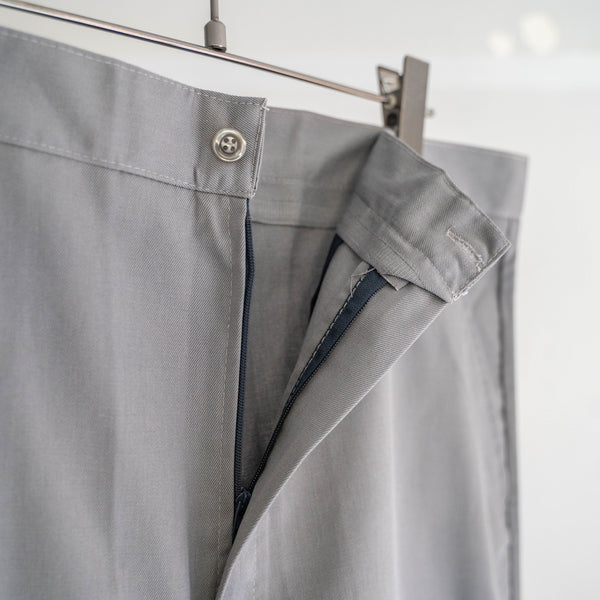 around 1980s Europe gray light weight work pants "dead stock"