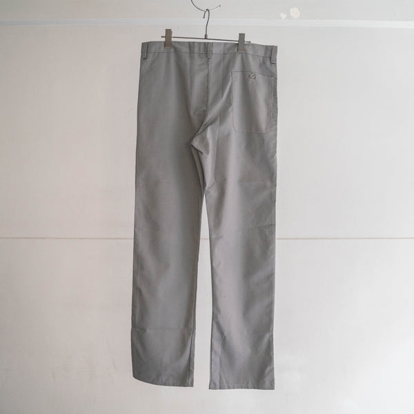 around 1980s Europe gray light weight work pants "dead stock"